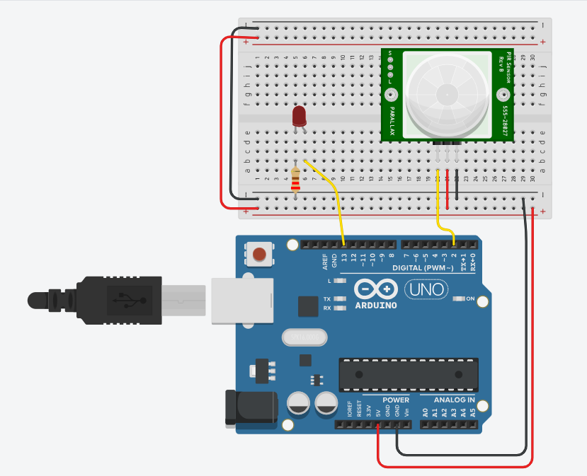 PIR Sensor Circuit Diagram